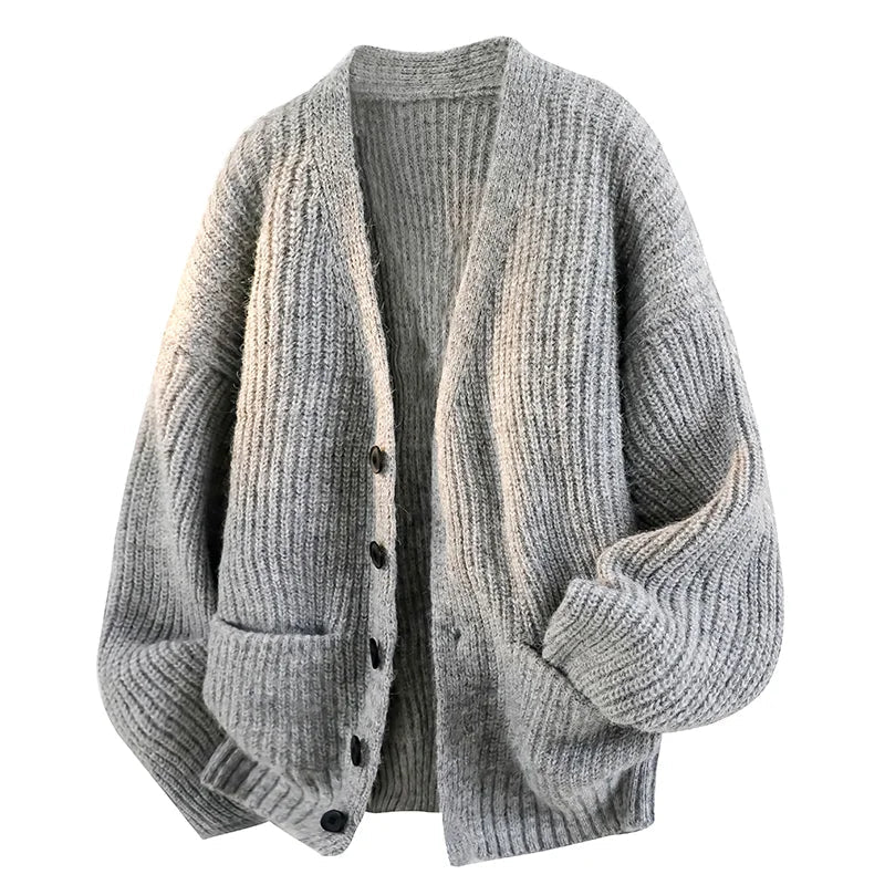 Galienne - Cárdigan oversize de escote en V y tacto suave