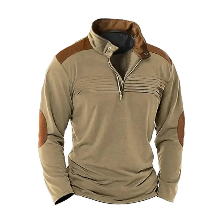 Montague - Jersey con media cremallera y tacto suave