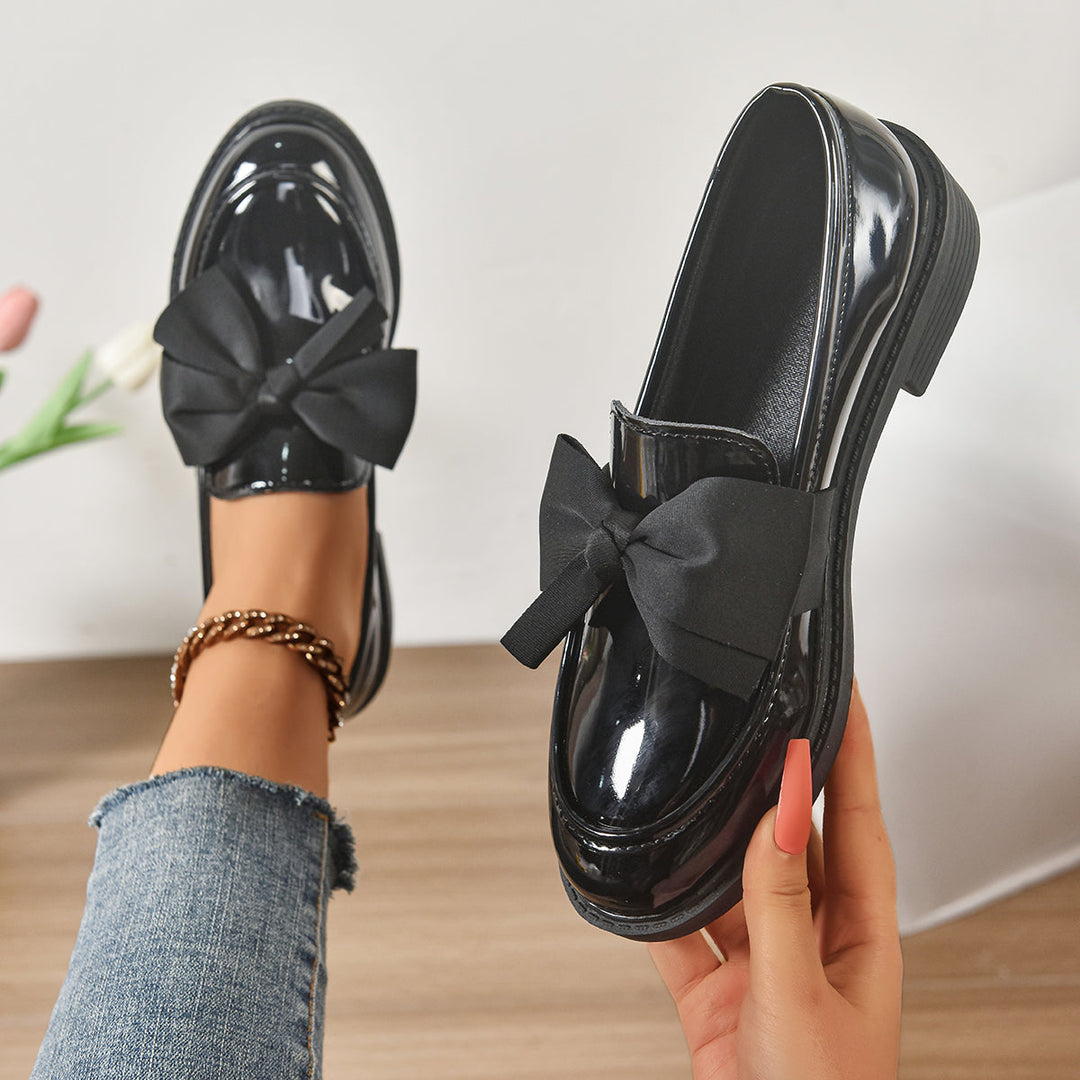 Wisterique - Mocasines de plataforma brillantes