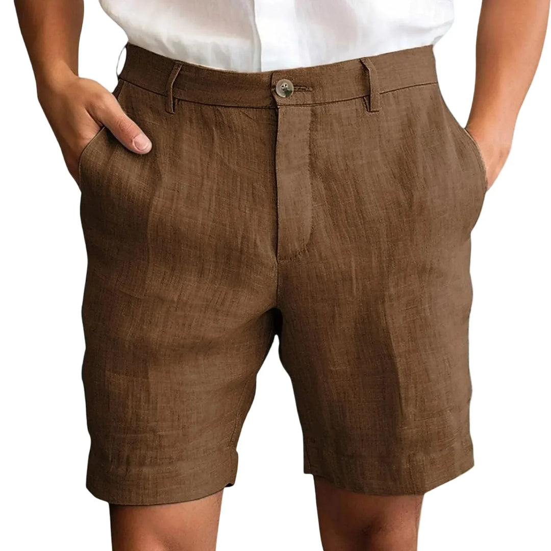 Nestor - bermudas de lino de sastrería
