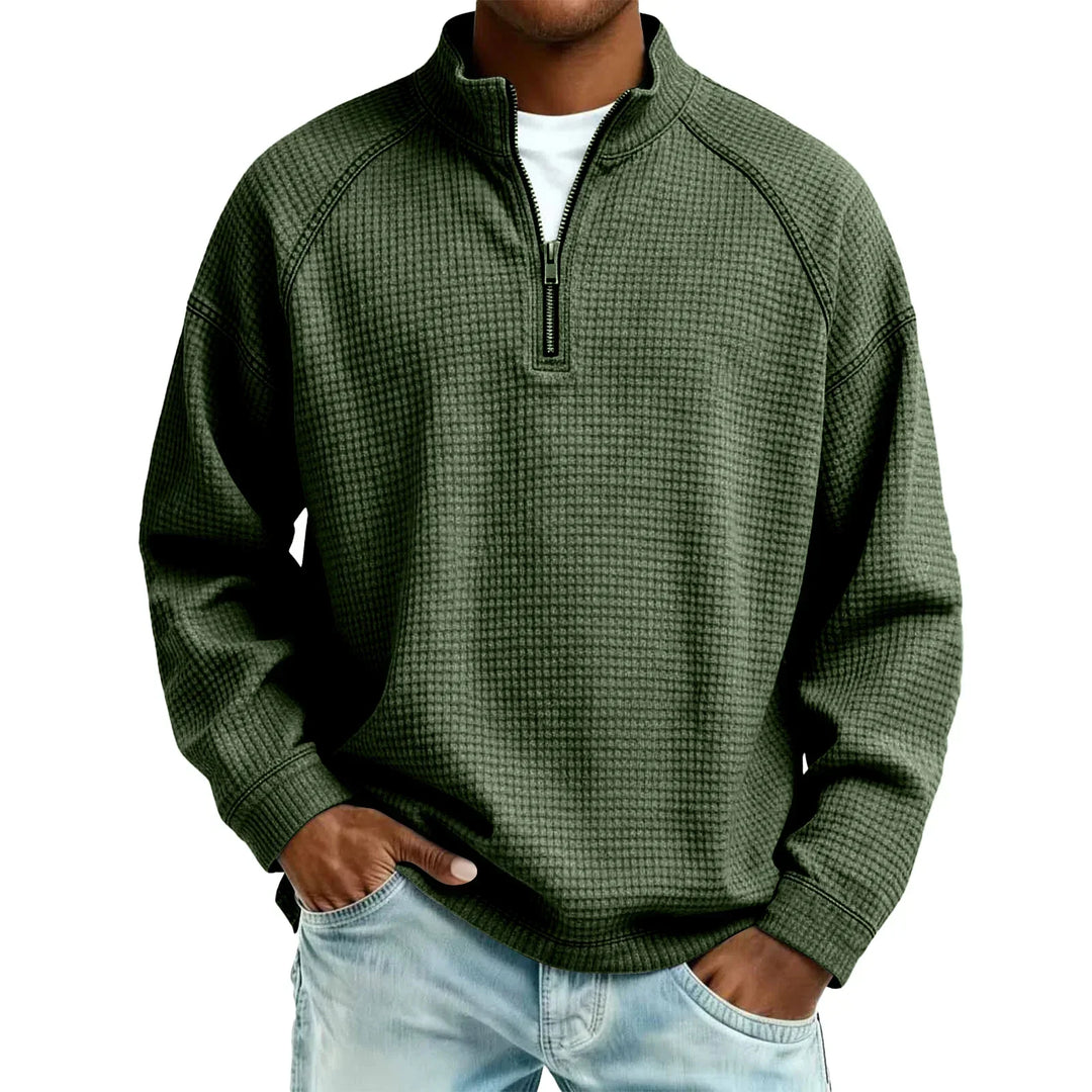 Jude - Sudadera de punto gofre texturizado