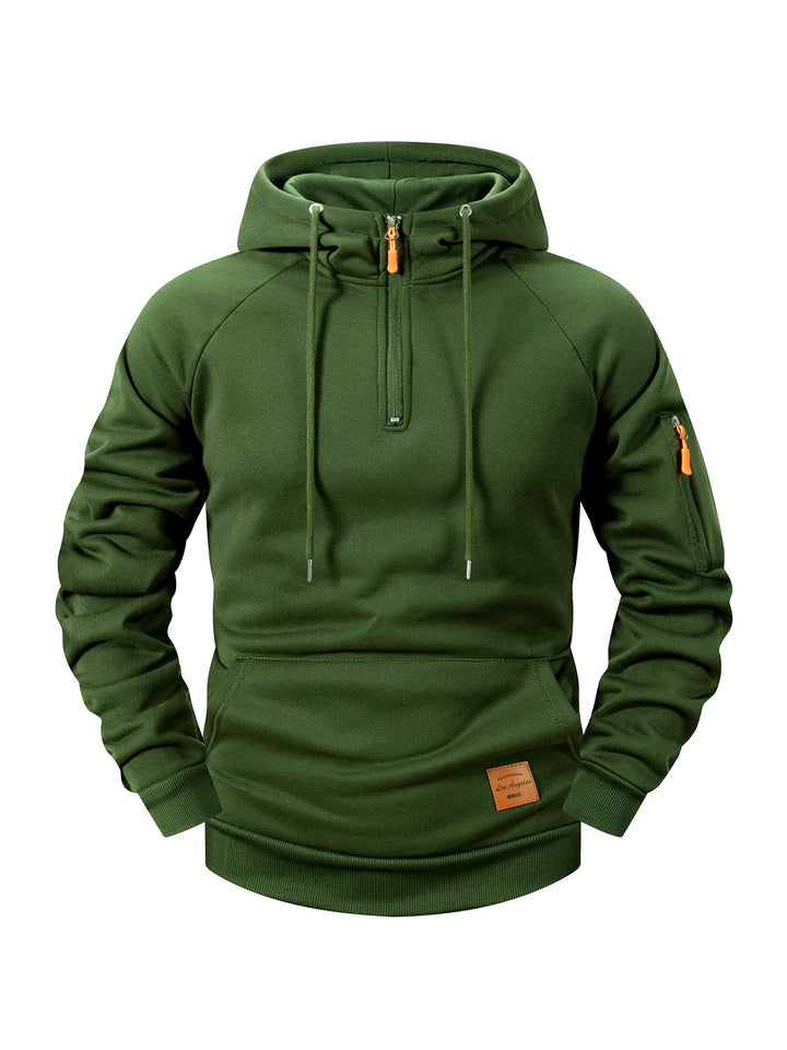 Quenford - Sudadera con cremallera y acabado suave al tacto