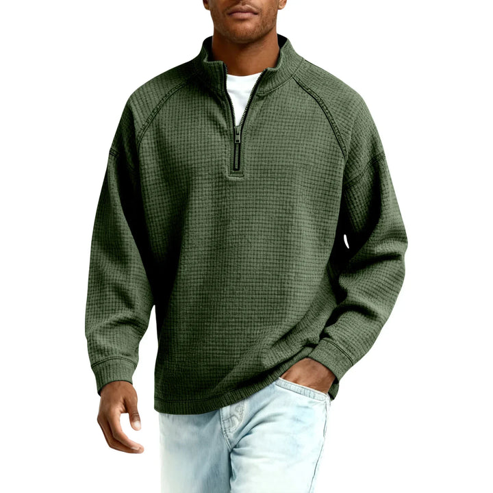 Jude - Sudadera de punto gofre texturizado