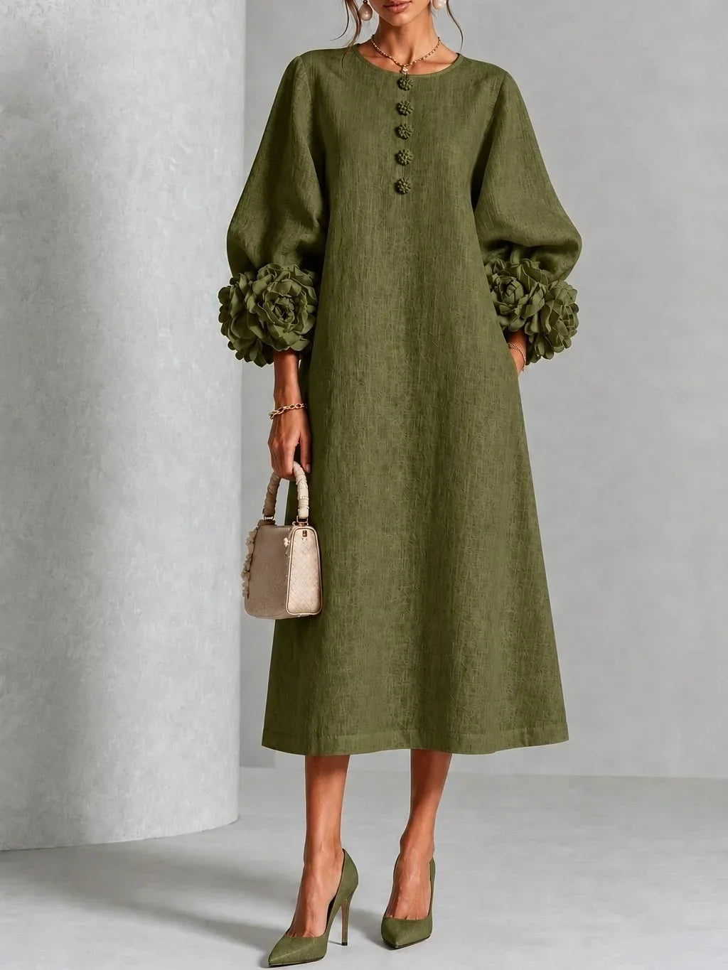 Anavise - Vestido midi elegante