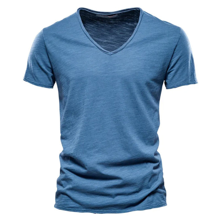 Jackson - Camiseta de tacto suave con cuello de pico