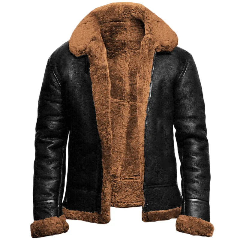 Carson - Chaqueta cálida con cuello a contraste