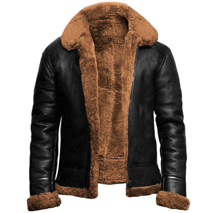 Carson - Chaqueta cálida con cuello a contraste