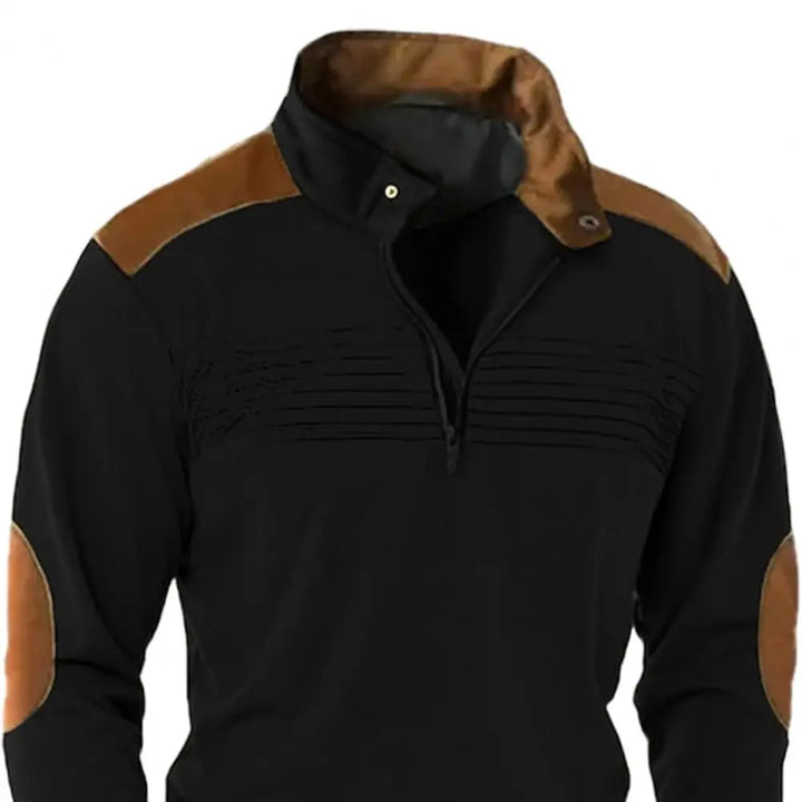 Montague - Jersey con media cremallera y tacto suave