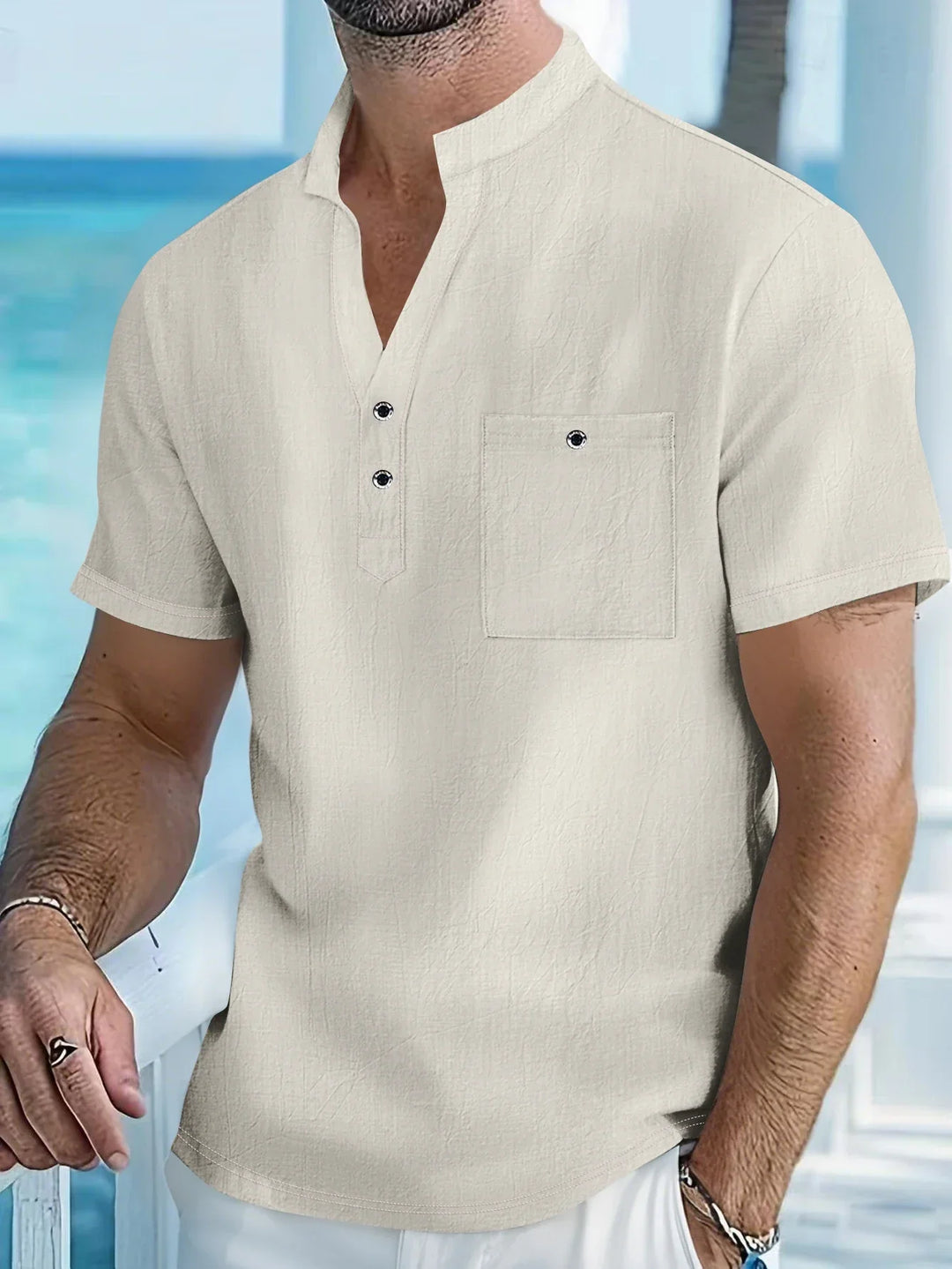 Edric - Camisa de verano texturizada