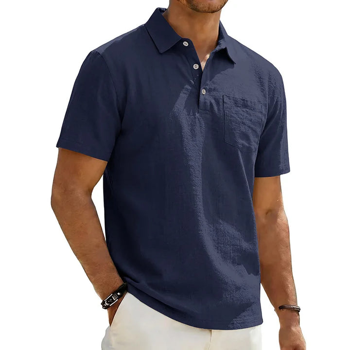 Grafton - Polo de manga corta texturizado