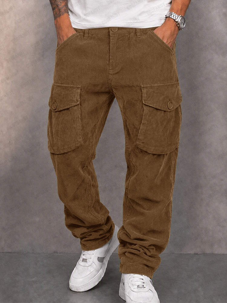 Milo - Pantalones cargo de pana