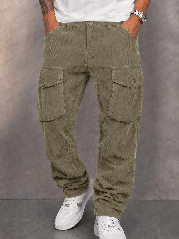 Milo - Pantalones cargo de pana