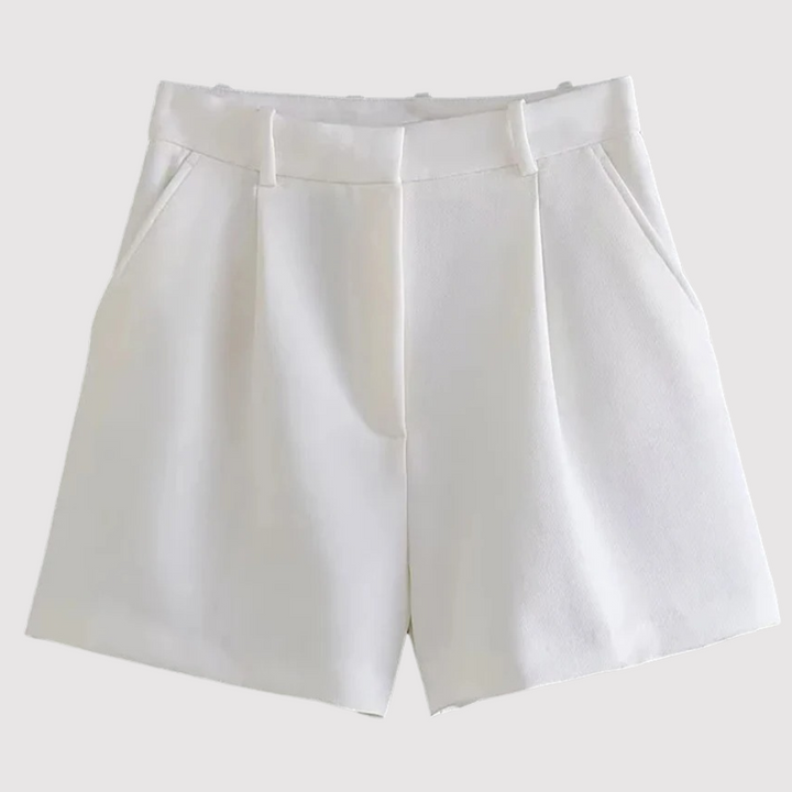 Mirelle - Shorts sastre de tiro alto con pinzas