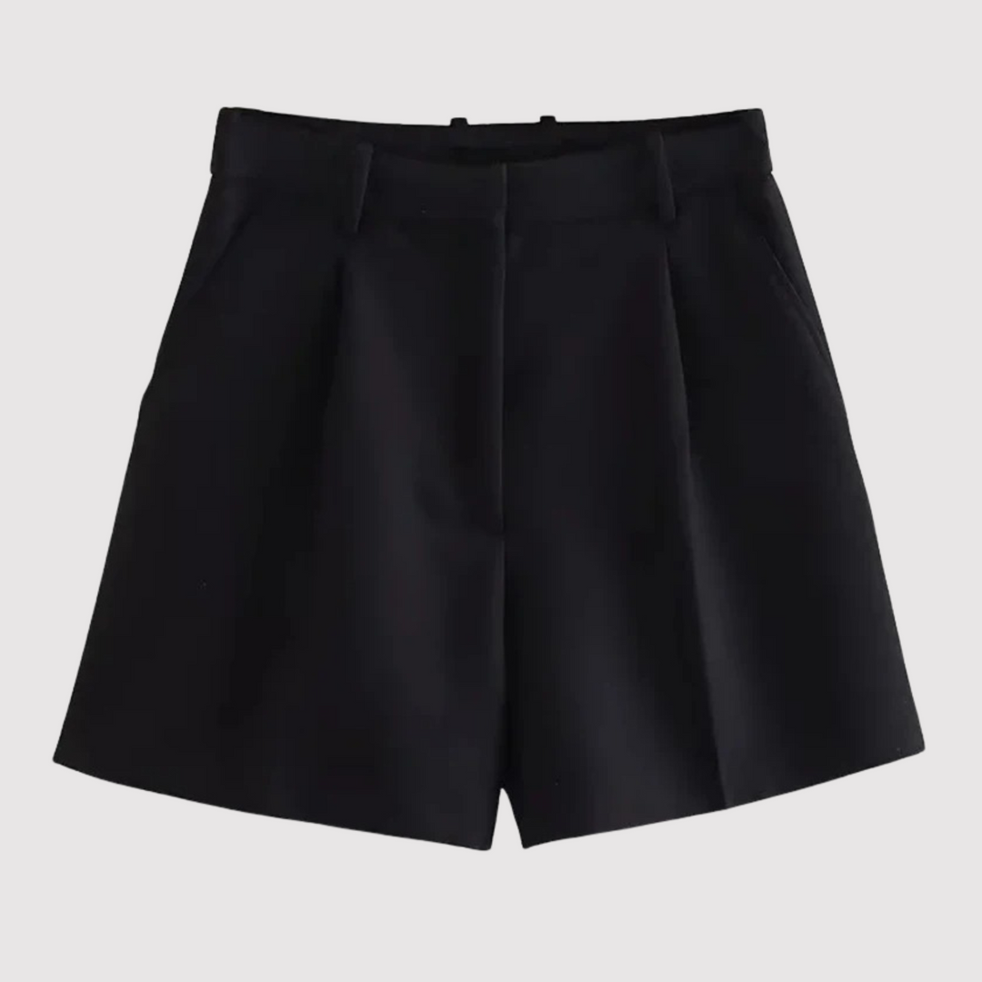 Mirelle - Shorts sastre de tiro alto con pinzas