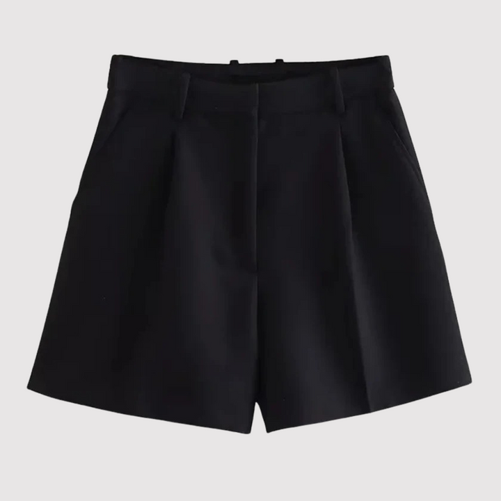 Mirelle - Shorts sastre de tiro alto con pinzas