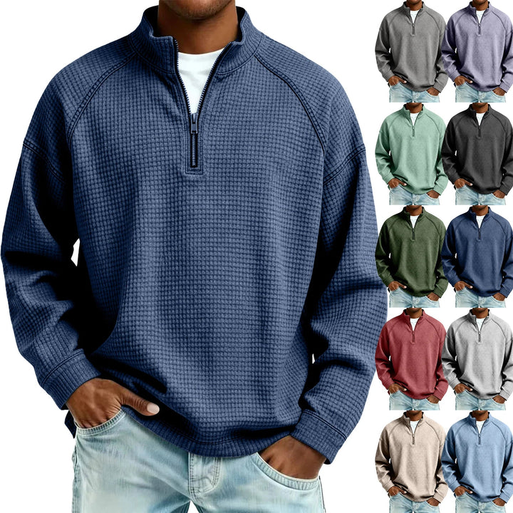 Jude - Sudadera de punto gofre texturizado