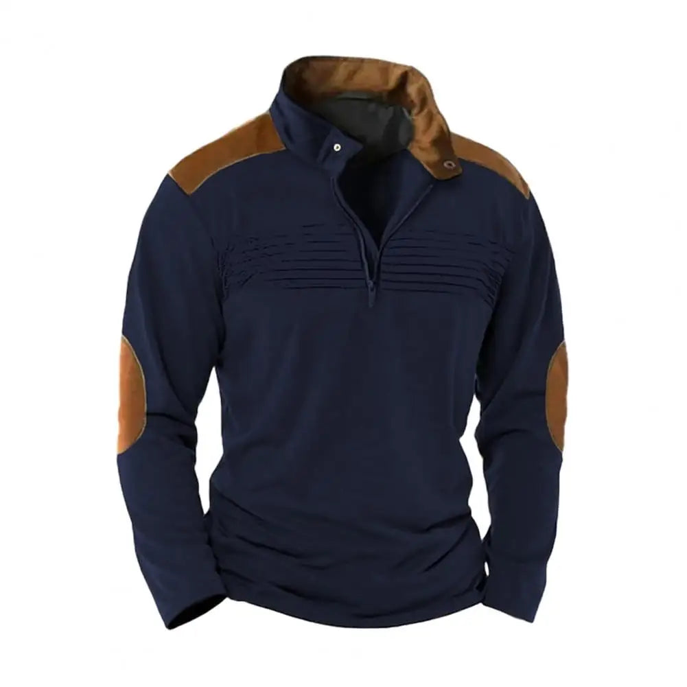 Montague - Jersey con media cremallera y tacto suave