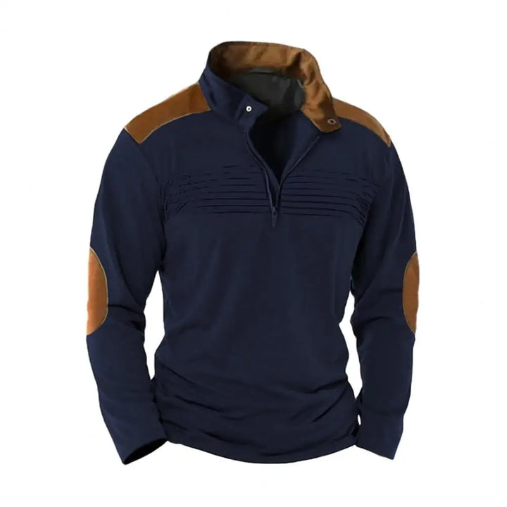 Montague - Jersey con media cremallera y tacto suave