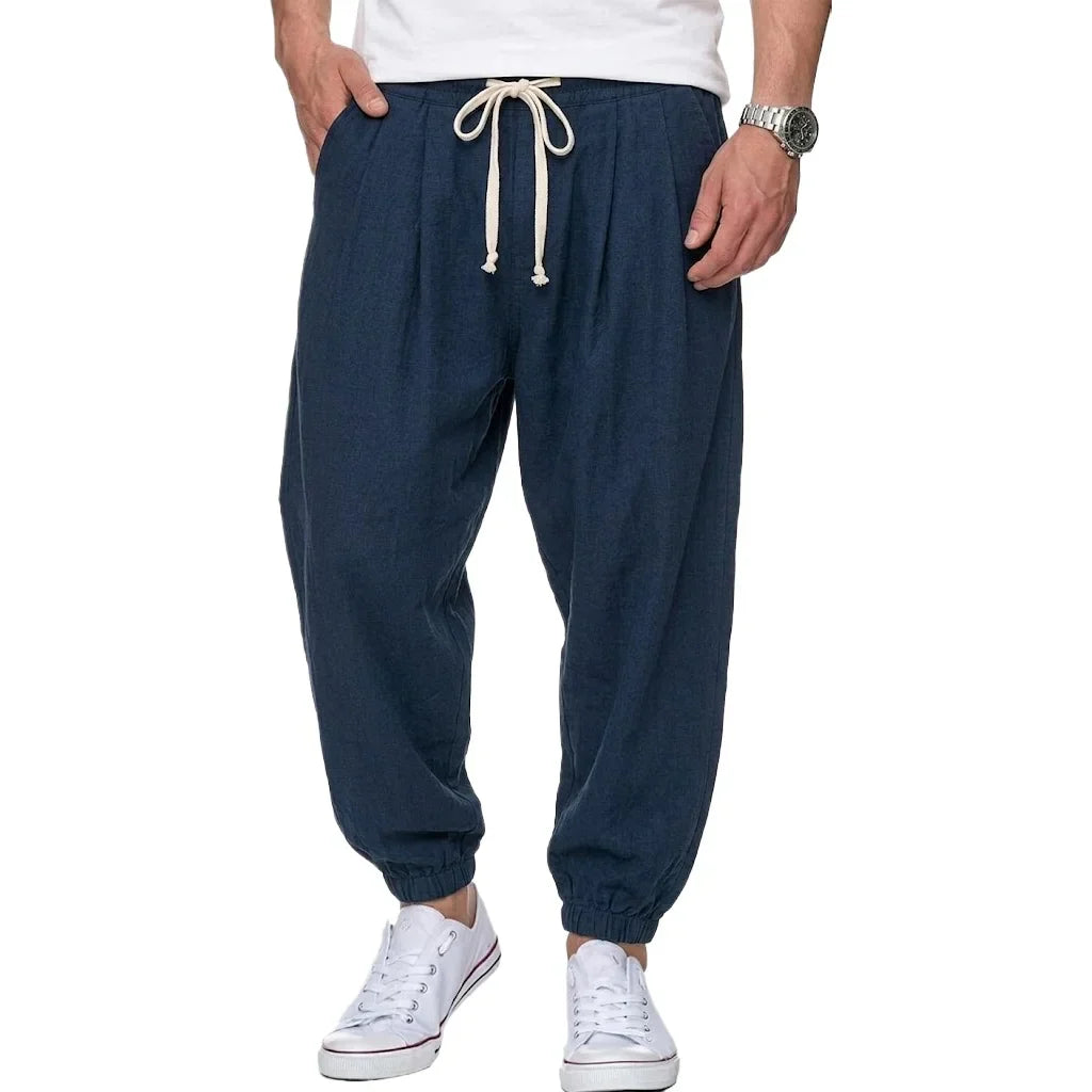 Isaac - Pantalones ligeros con cordón ajustable