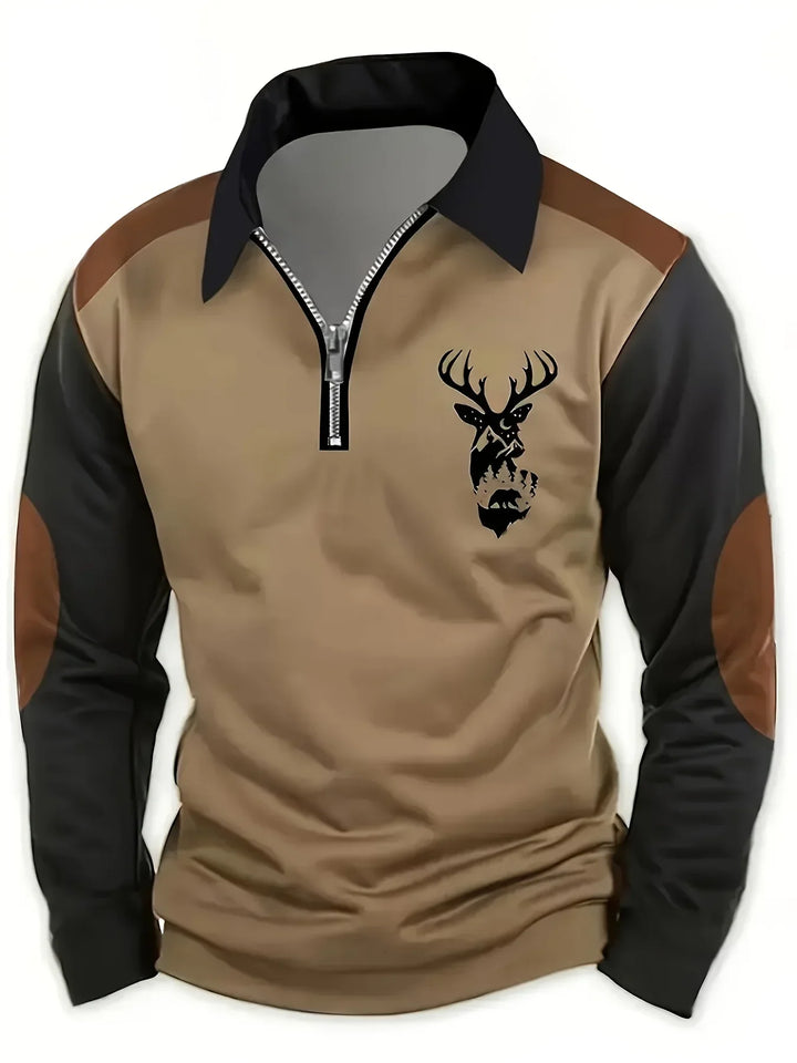 Rupert - Camisa de manga larga de tacto suave para exteriores