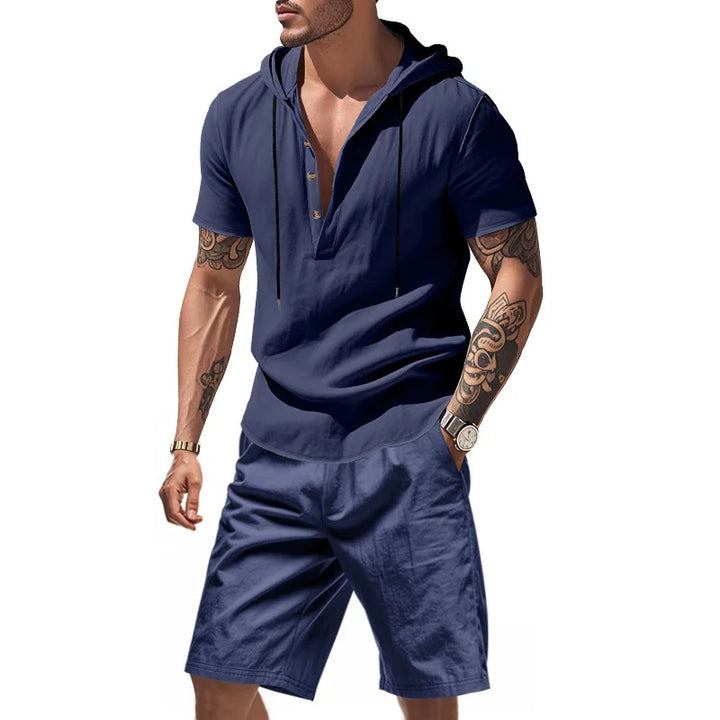 Dylan - Conjunto de sudadera transpirable y shorts