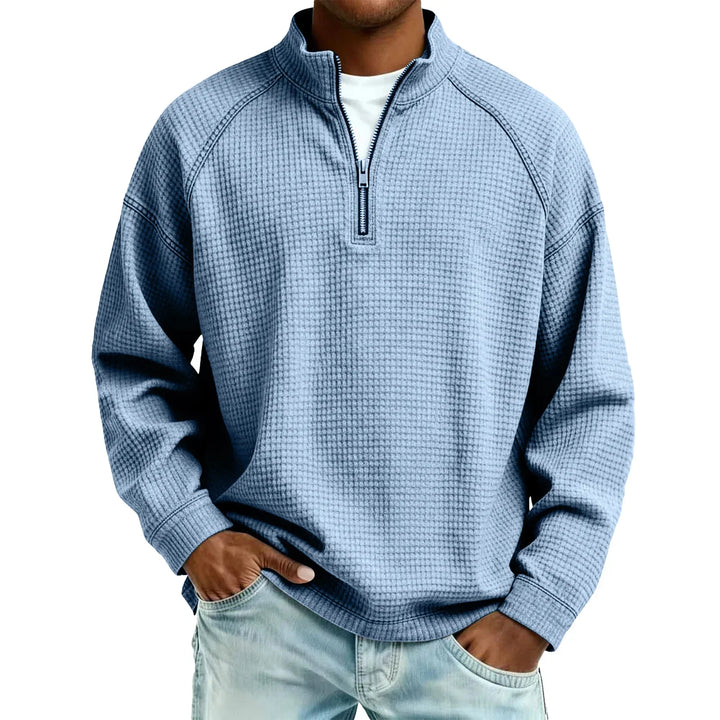 Jude - Sudadera de punto gofre texturizado