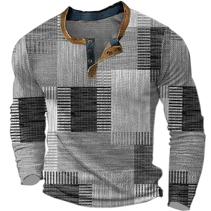 Karel - Camisa de manga larga con patchwork multicolor