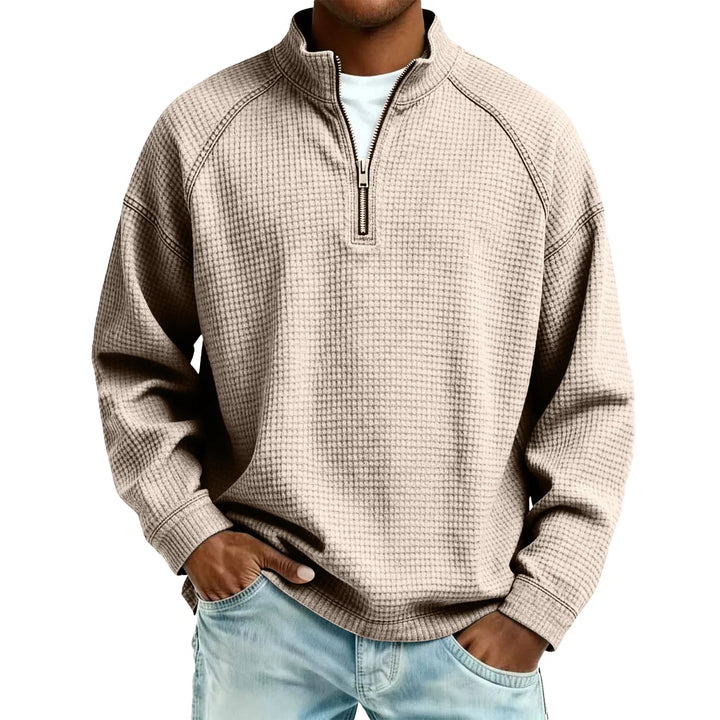 Jude - Sudadera de punto gofre texturizado