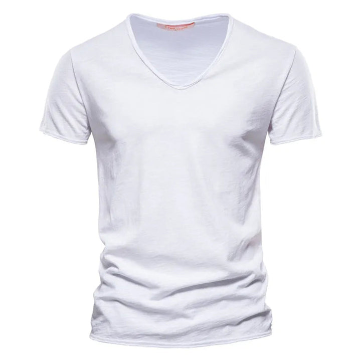 Jackson - Camiseta de tacto suave con cuello de pico