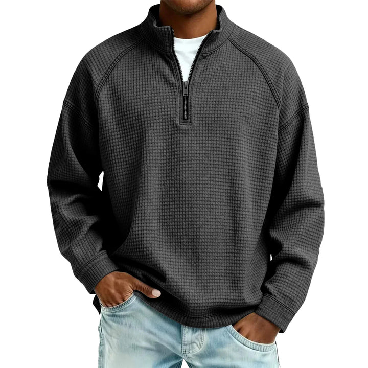 Jude - Sudadera de punto gofre texturizado