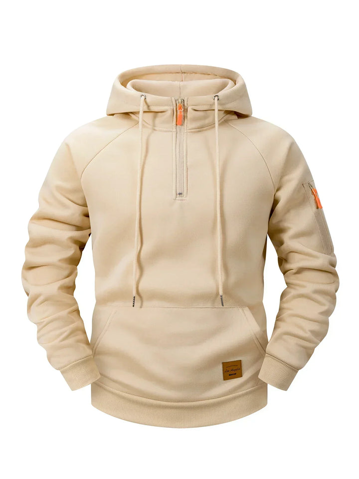 Quenford - Sudadera con cremallera y acabado suave al tacto