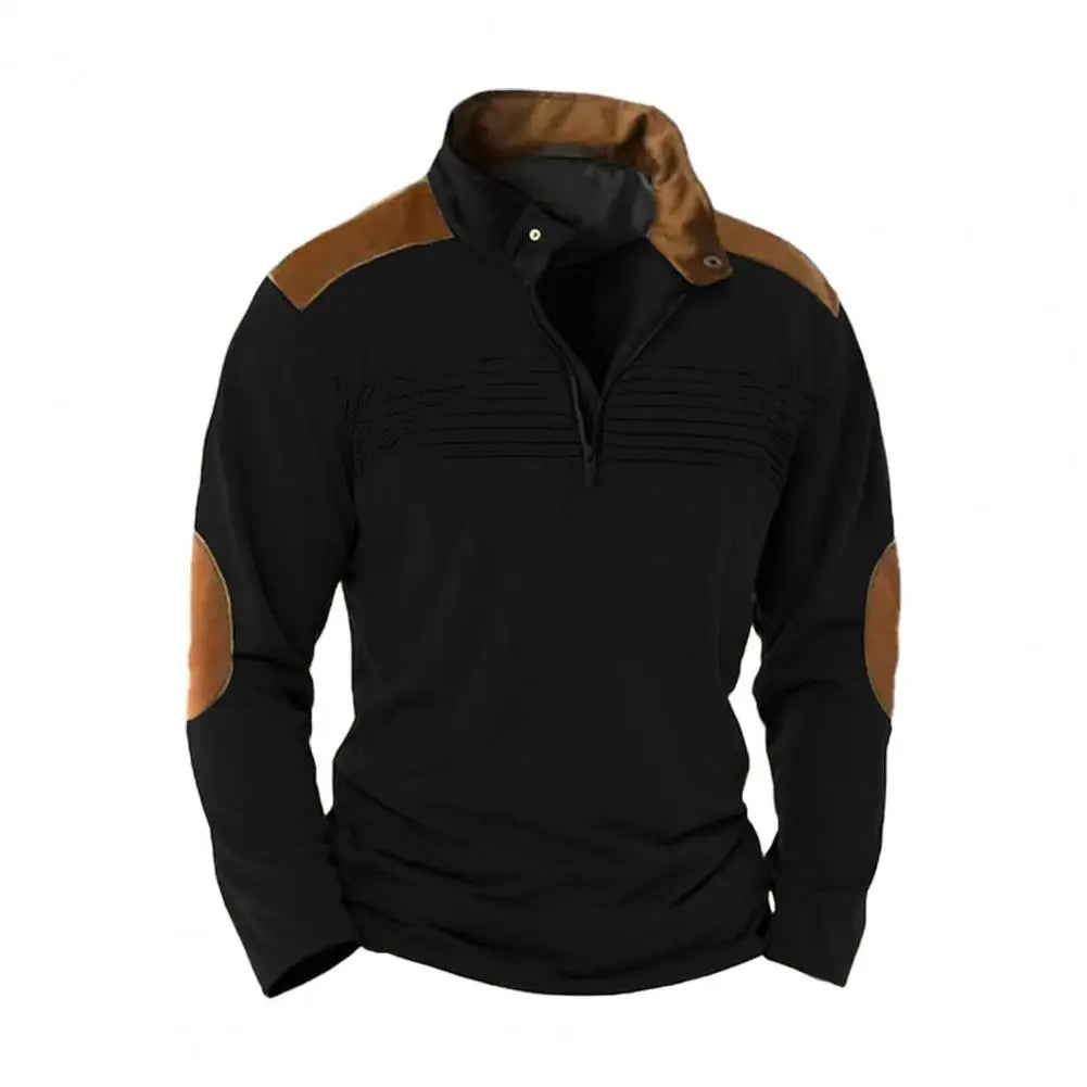 Montague - Jersey con media cremallera y tacto suave