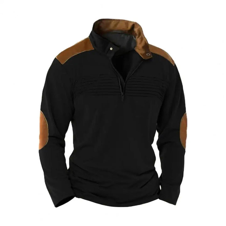 Montague - Jersey con media cremallera y tacto suave