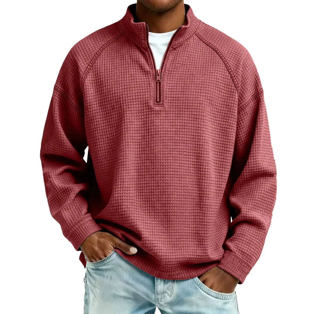 Jude - Sudadera de punto gofre texturizado
