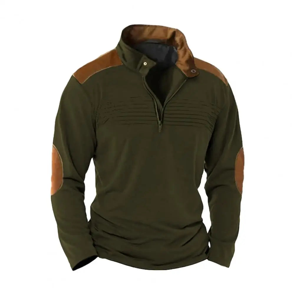 Montague - Jersey con media cremallera y tacto suave