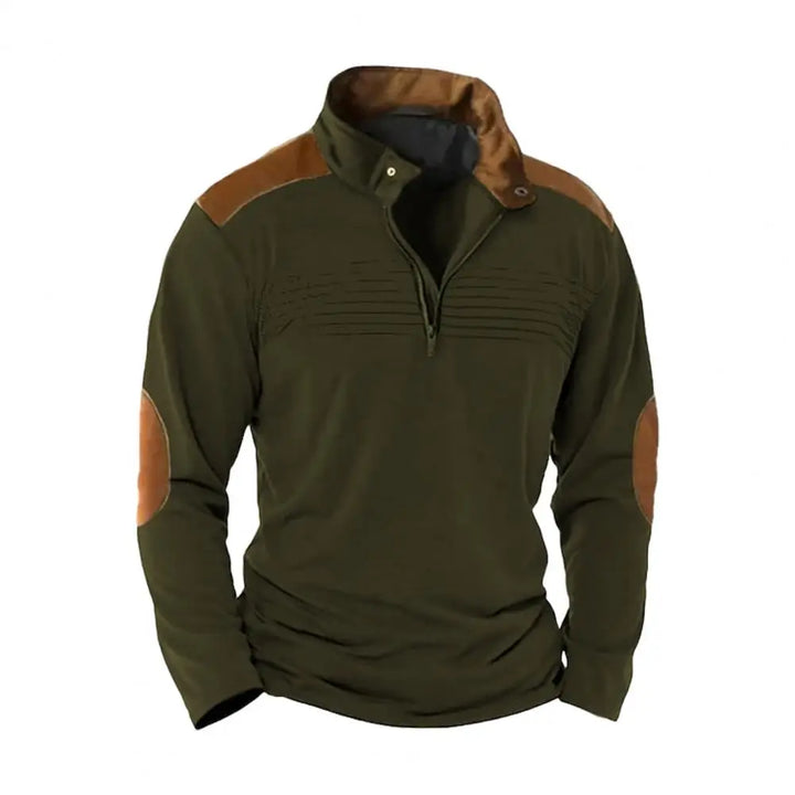 Montague - Jersey con media cremallera y tacto suave