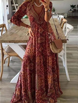 Ysavelle - Vestido boho de tacto suave
