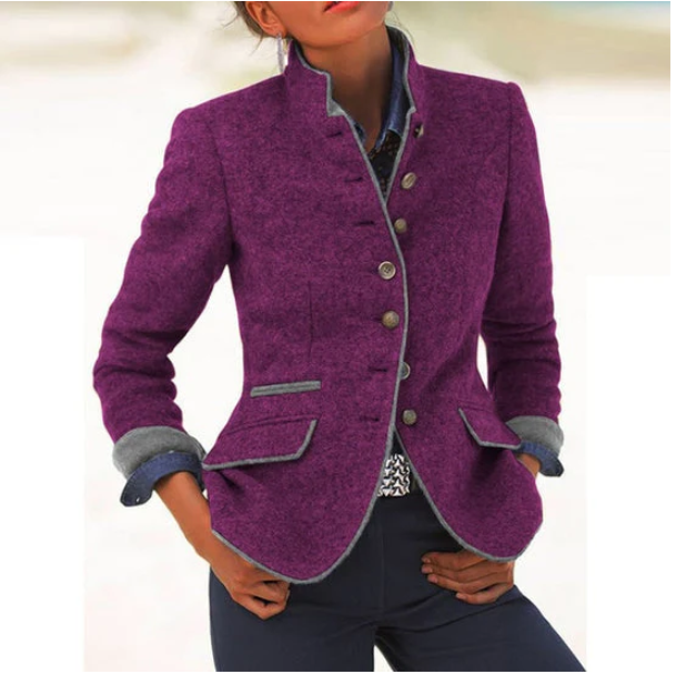 Violeta - Chaqueta de cuello alto ultraligera