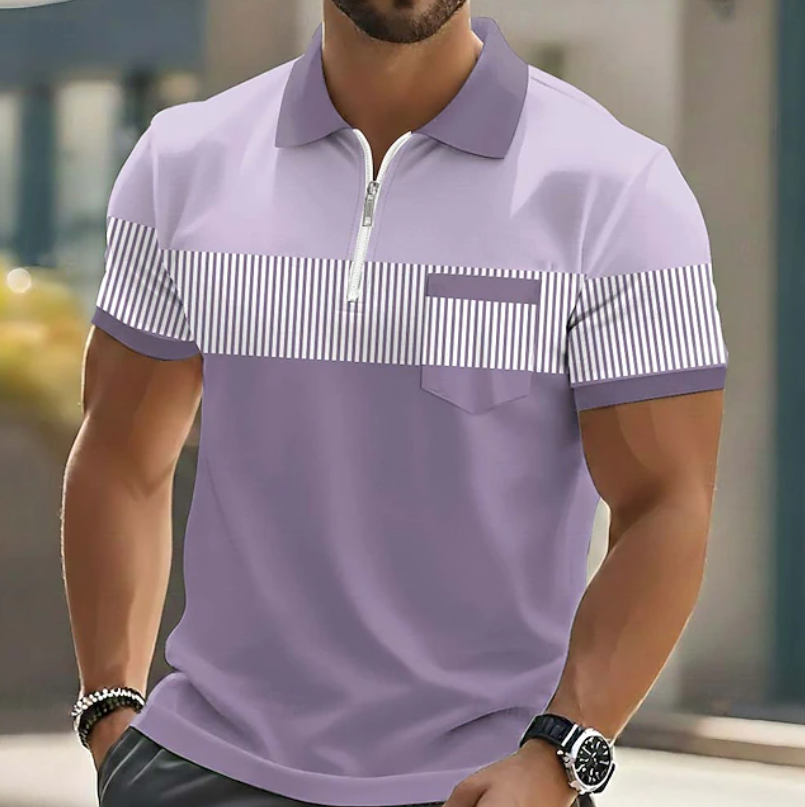 Bexford - Polo de tacto suave con cremallera en el cuello