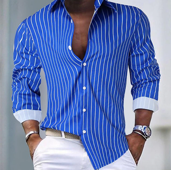 Eastham - Camisa de rayas de tacto suave