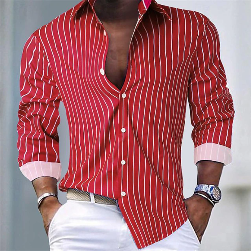 Eastham - Camisa de rayas de tacto suave