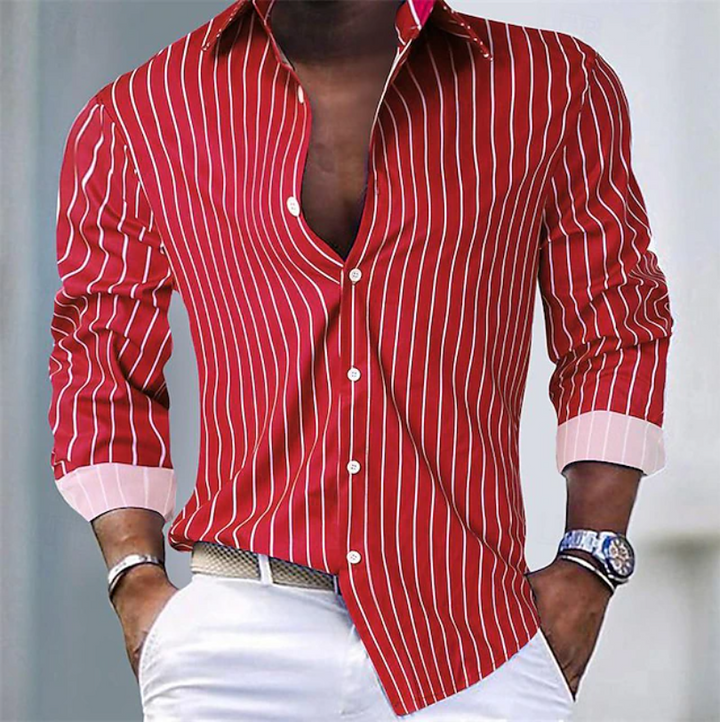 Eastham - Camisa de rayas de tacto suave