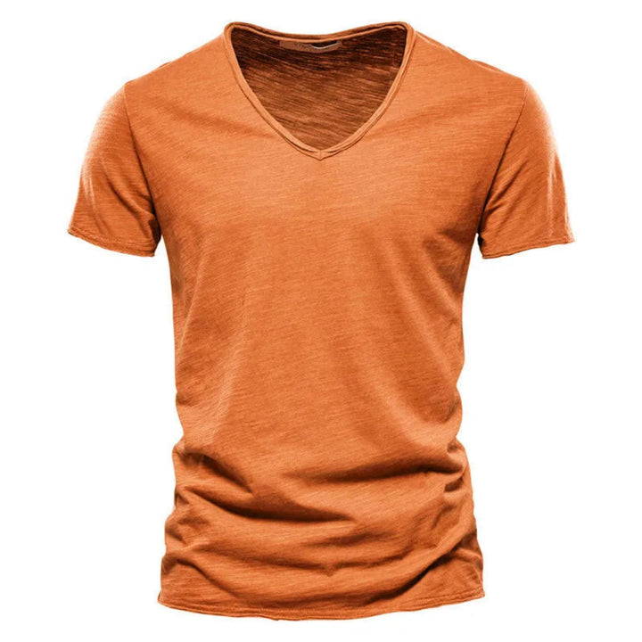 Jackson - Camiseta de tacto suave con cuello de pico
