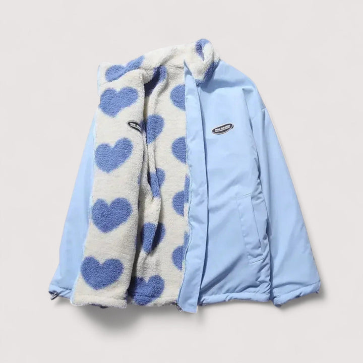 Adera - Chaqueta reversible de tacto suave