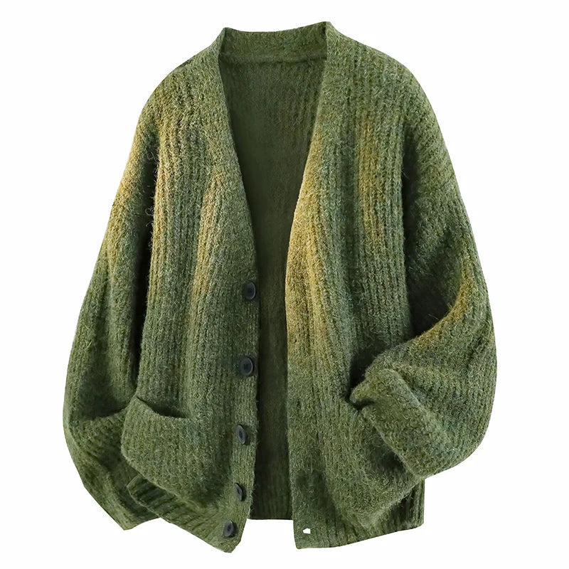 Galienne - Cárdigan oversize de escote en V y tacto suave