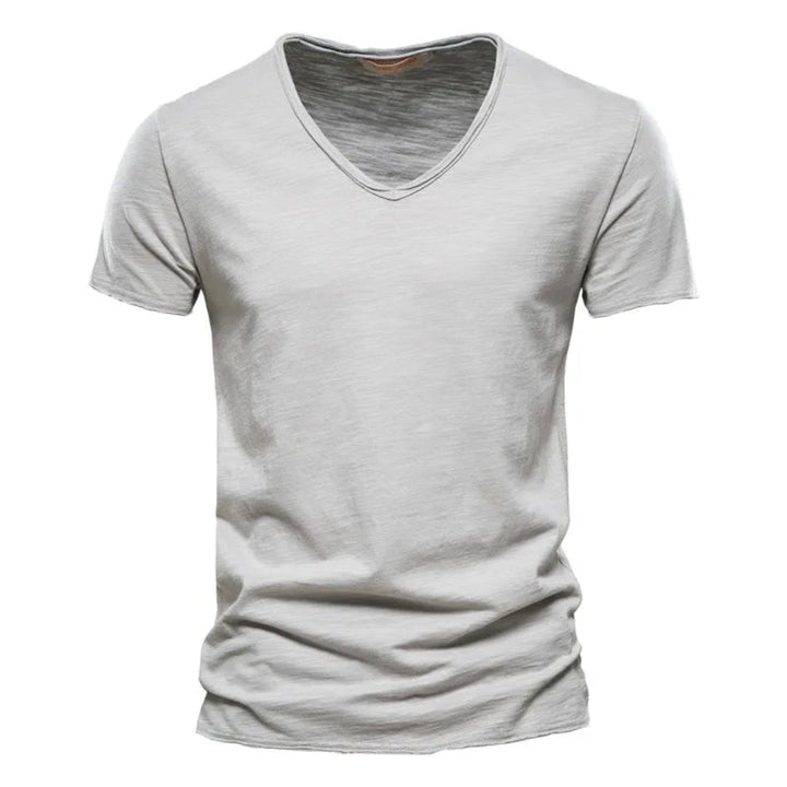 Jackson - Camiseta de tacto suave con cuello de pico