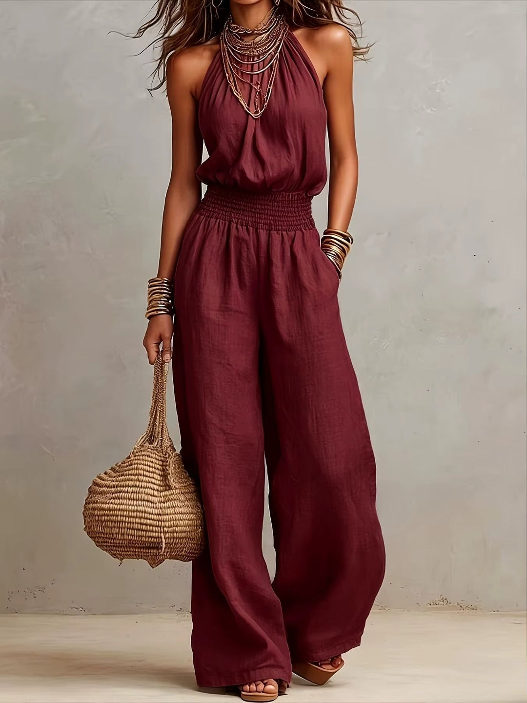 Elenie - Mono ligero de cuello halter