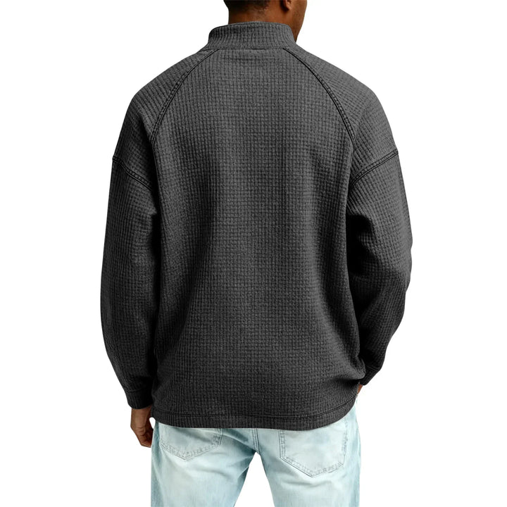 Jude - Sudadera de punto gofre texturizado