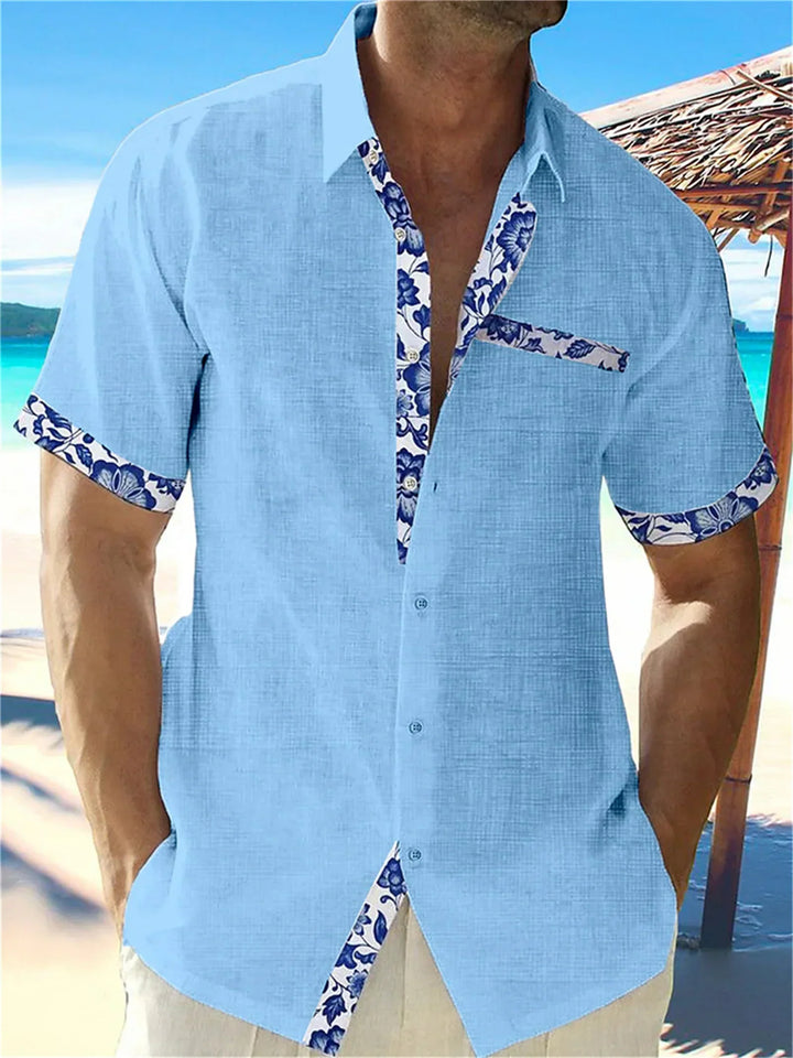 Eastcott - Camisa de verano informal con estampado étnico