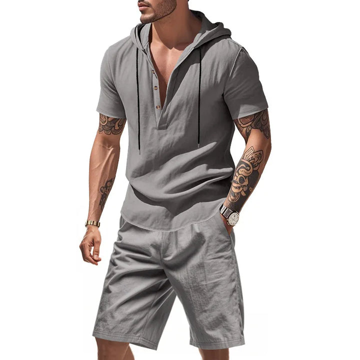 Dylan - Conjunto de sudadera transpirable y shorts